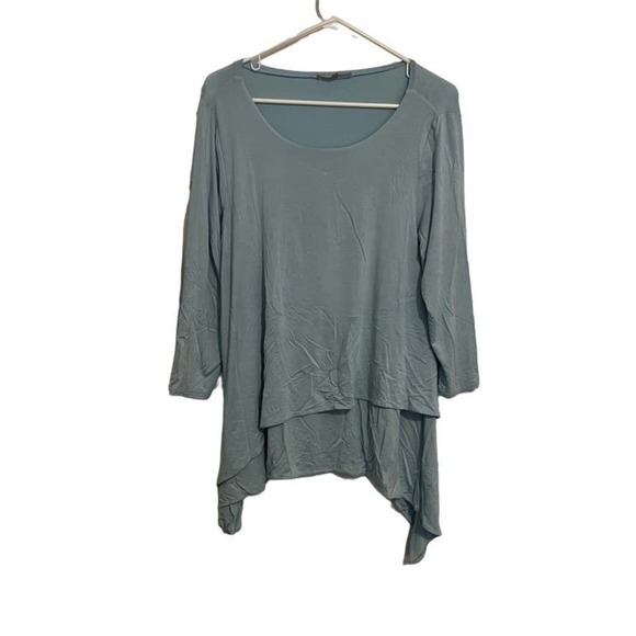 joan vass new york blue casual tunic top L - Picture 1 of 8
